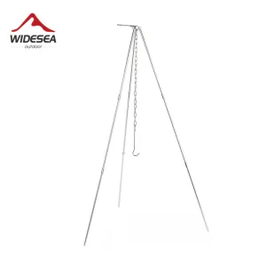 Camping Tripod for Fire Hanging Pot Outdoor Campfire Cookware Picnic