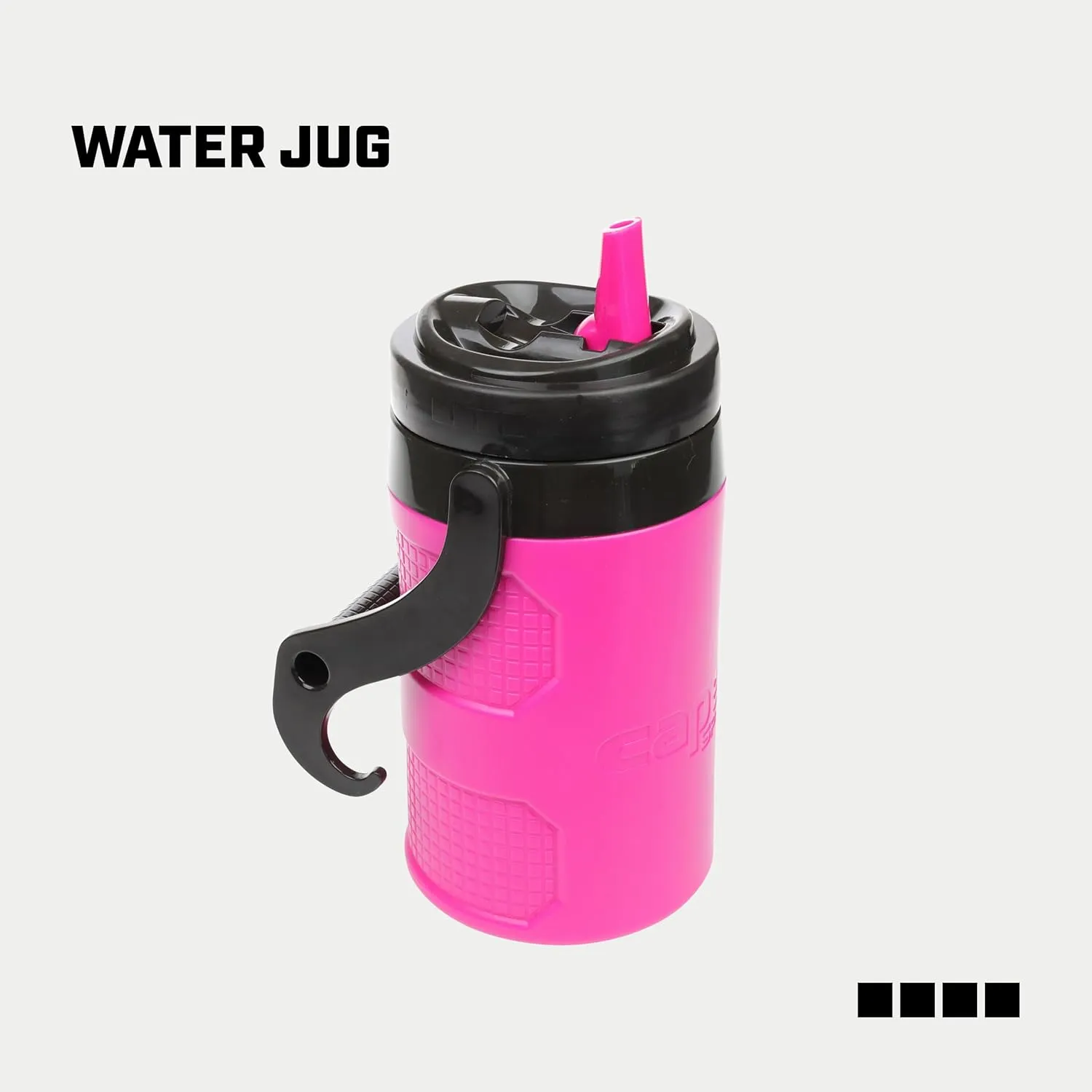 Capelli Sport Water Bottle Jug, Insulated Half Gallon Sports Water Jug with Carry Handle, 64 oz