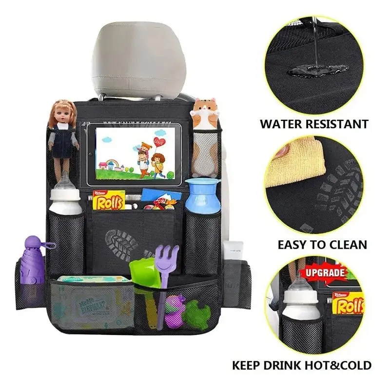 Car Backseat Organizer with Tablet Holder – Keep Your Car Clutter-Free!