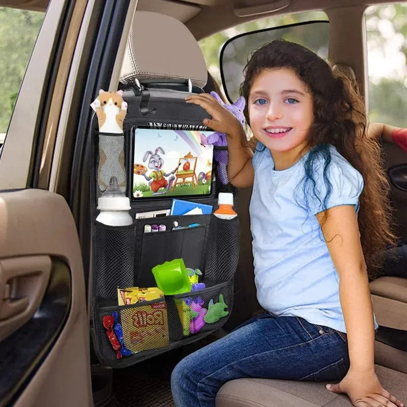 Car Backseat Organizer with Tablet Holder – Keep Your Car Clutter-Free!