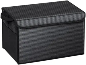 Car Boot Organiser for Mercury Colony Park/Comet/Cougar/Custom/Eight/Monterey, Durable Car Boot Tidy Collapsible Easy to Use,D Carbon Fiber