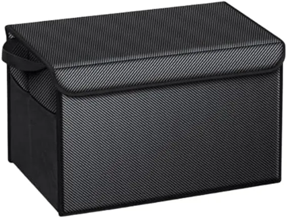 Car Boot Organiser for Mercury Colony Park/Comet/Cougar/Custom/Eight/Monterey, Durable Car Boot Tidy Collapsible Easy to Use,D Carbon Fiber