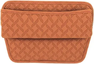 Car Seat Storage Box for Mercury Colony Park/Comet/Cougar/Custom/Eight/Monterey, Premium Leather Car Storage Box Car Tidy Essentials with USB Charging Hole,C Orange