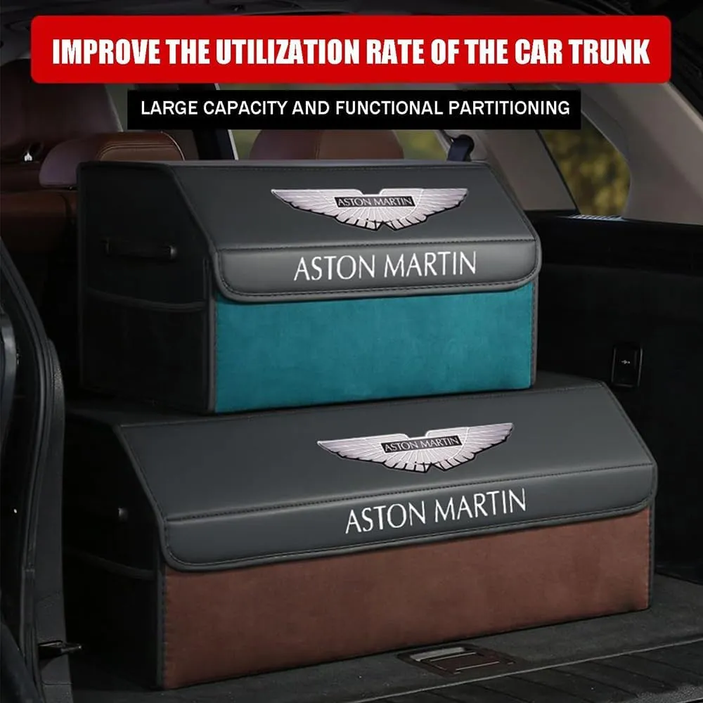 Car Trunk Storage Box for Aston Martin DB11,Foldable Storage Organiser Bag Trunk Boot Tidy Organiser Durable Large Volume Internal Accessories,75 * 31 * 30cm-B