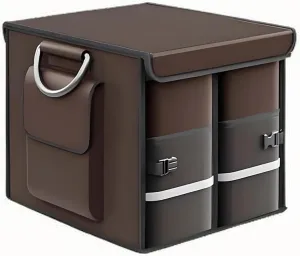 Car Trunk Storage Box for Chevrolet Statesman Veritas Rezzo Equinox G2X Trailblazer Car Boot Organiser Storage Car Boot Organiser with Foldable Cover,D-35x35x30cm