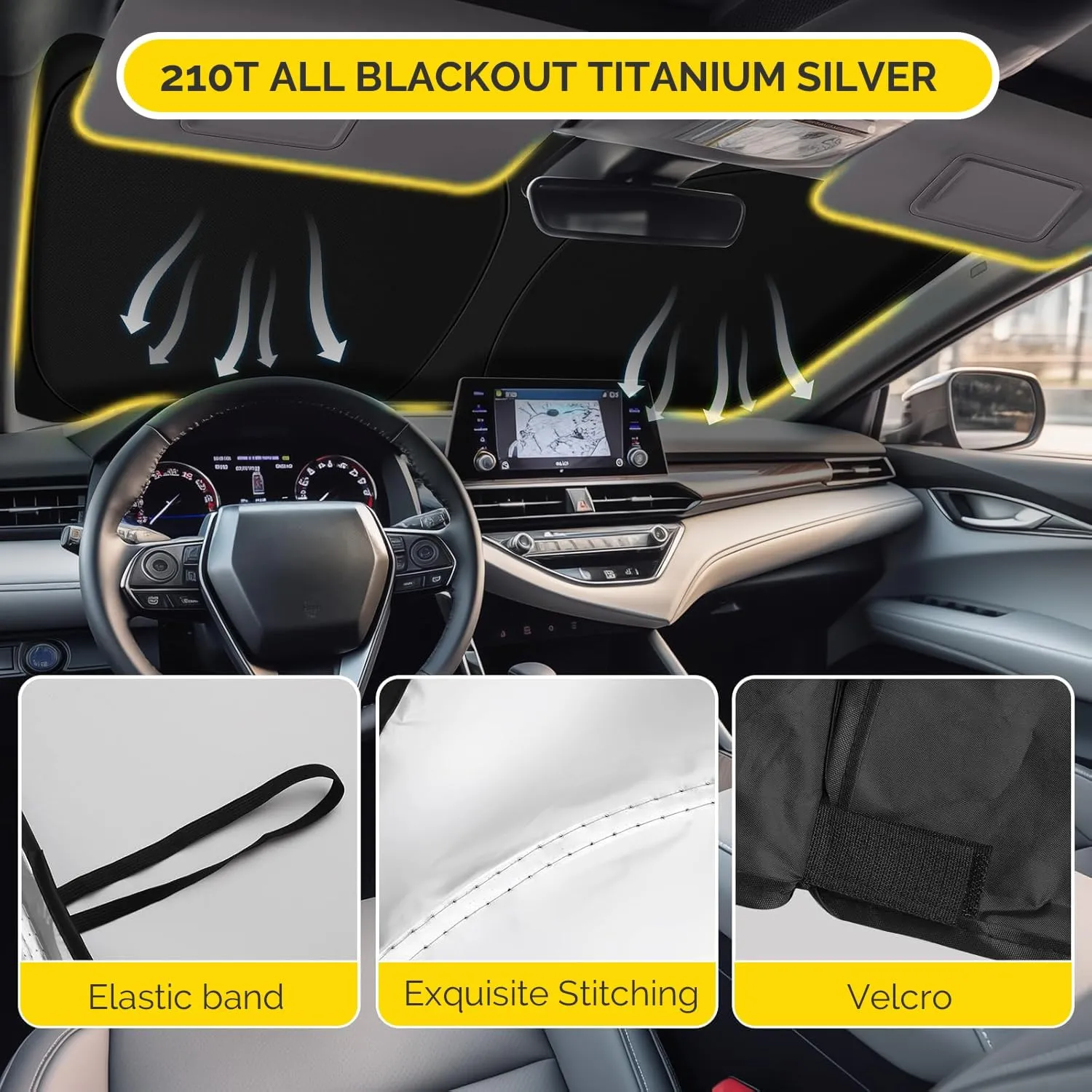Car Windshield Sun Shade Compatible with 2022 2023 2024 2025 Lexus NX NX250 NX350 NX350h NX450h  Accessories Foldable Front Window Sunshade Custom for Lexus NX Windshield Sun Visor