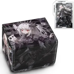 Card Deck Box Fits for YGO MTG,100  Card Storage Box Trading Games PU Leather Storage Premium Deck Case (A-Bao A Qu)