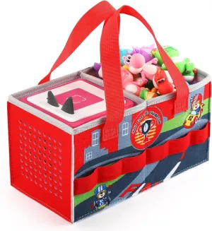 Carrying Case for Toniebox Starter Set and Tonies Figurines, Felt Organizer Travel Bag with Strap for Tonies Box, Travel Cloth Musical Toy Folding Bag for Toniebox Accessories