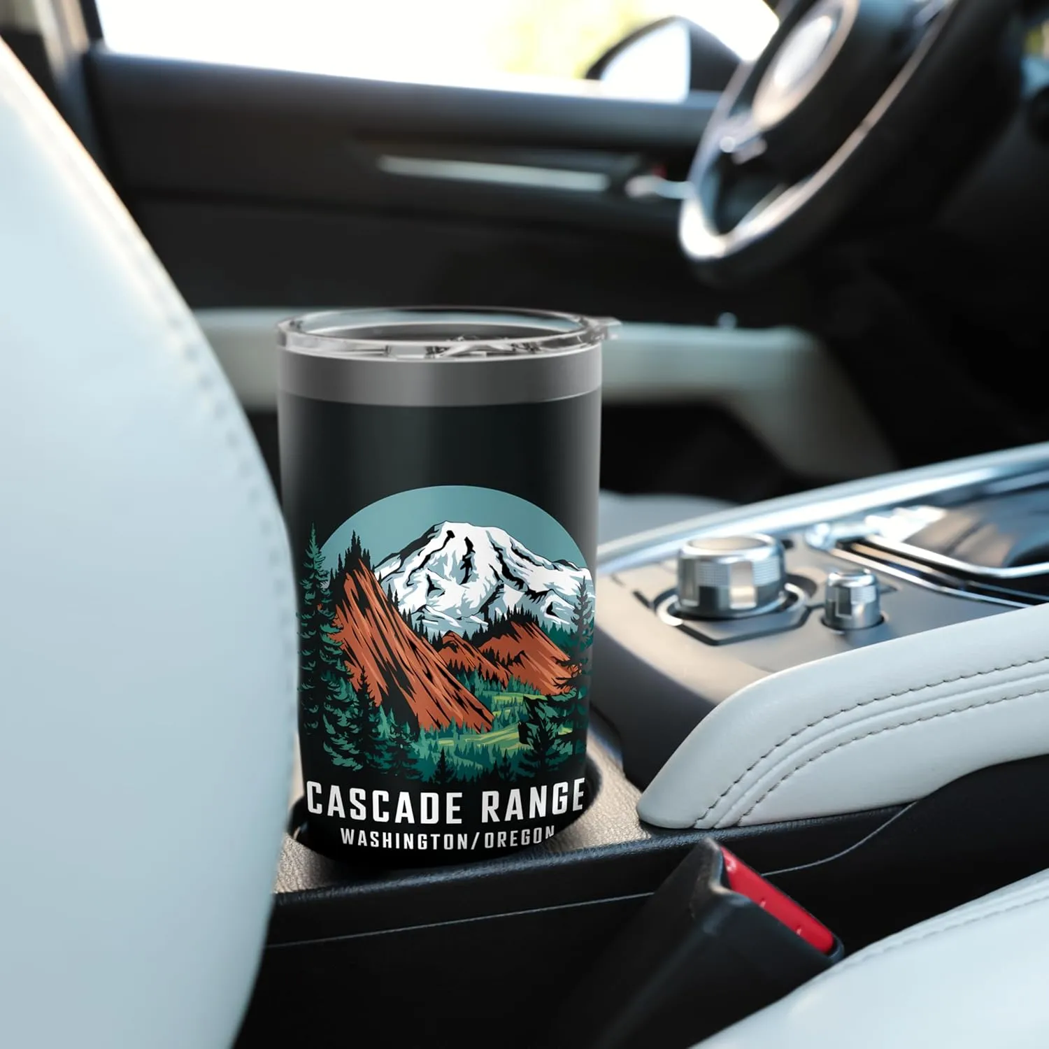 Cascade Range Washington Oregon Hiking Camping Mountain Love Stainless Steel Insulated Tumbler