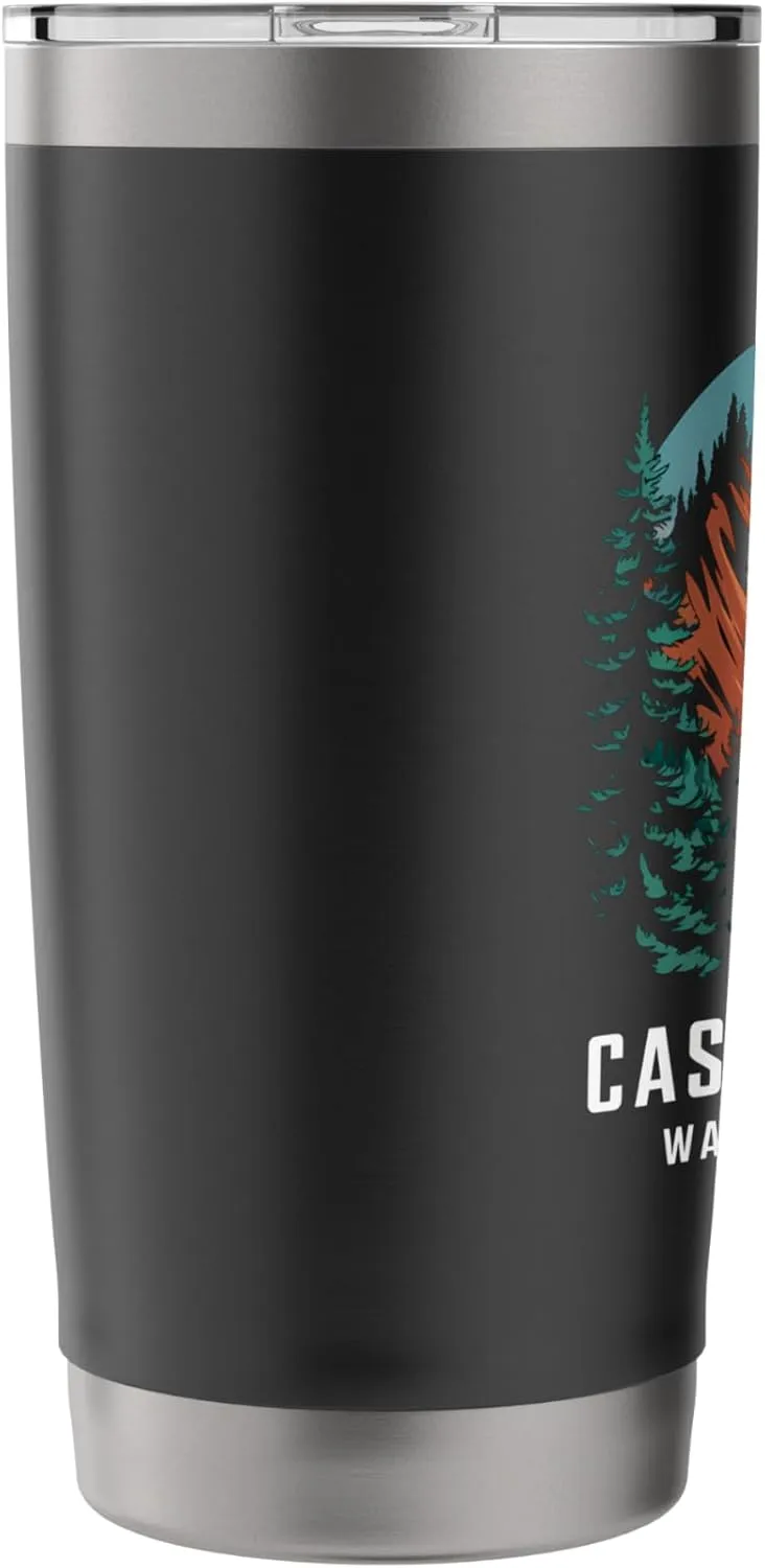 Cascade Range Washington Oregon Hiking Camping Mountain Love Stainless Steel Insulated Tumbler