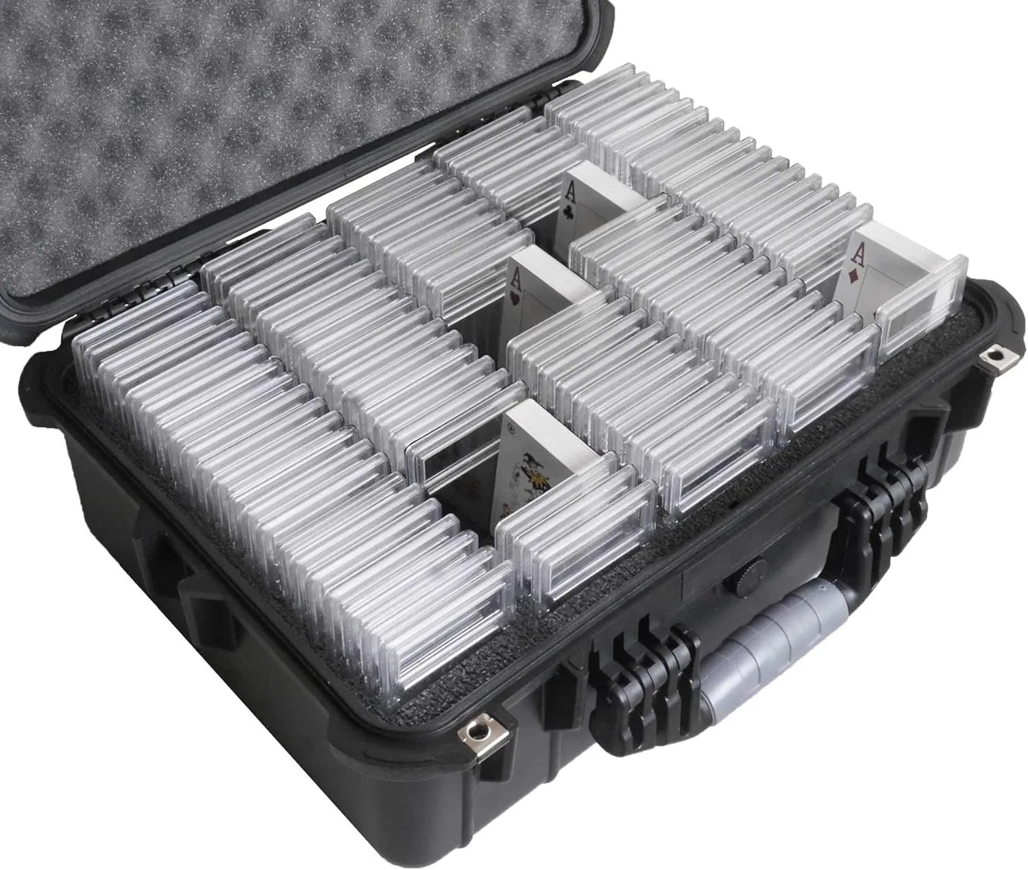 Case Club 108-196 Graded Card Slab Carrying Case- Slotted Storage Fits PSA/BGS/FGS/ & More Graded Slabs - Collector Box for Trading & Sports Cards - Travel Holder for Slabs/Sleeves/Loose Cards