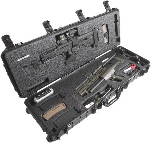 Case Club TSI2 & TAV0R Waterproof Case in Pre-Cut Closed Cell Polyethylene Foam. Comes with an Included Small Waterproof Box, 2 Silica Gels, a Divider Foam, and a Cutting Blade
