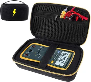 Case Compatible for Fluke 15B 117/115/ 116/ 17B/ 87V/ 88V/ 101, Also Fit Crenova MS8233D/ for AstroAI TRMS 6000 Counts Digital Multimeter, Protective Travel Storage Bag with DIY Foam (Box Only)