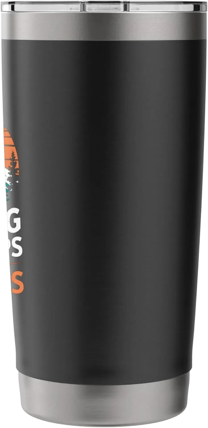 Chasing Snowcaps And Sunrises Alpine Camping Stainless Steel Insulated Tumbler