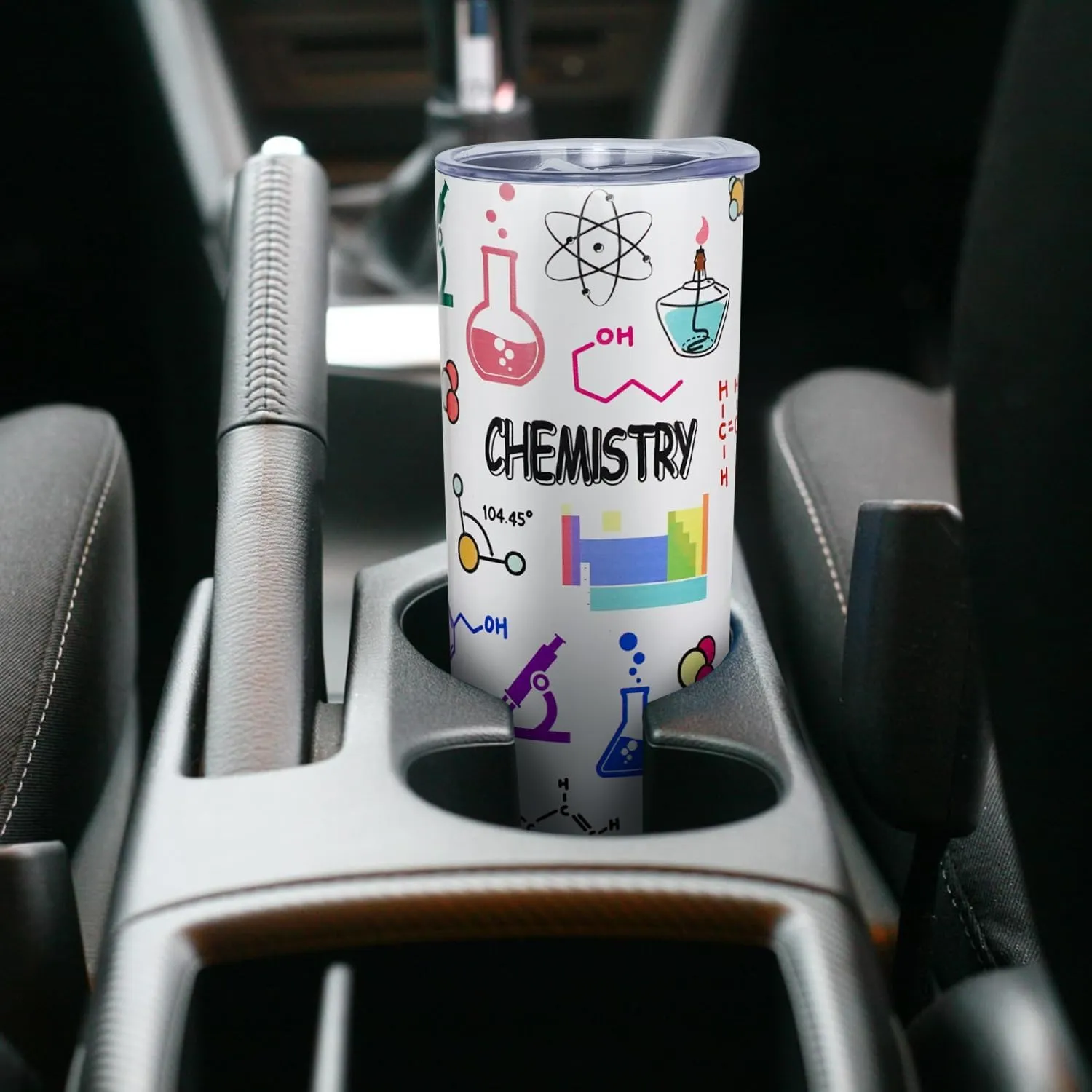 Chemistry Gift Chemistry Teacher Mug Chemistry Tumbler Cup Chemistry Teacher Gift for Women Men 20 Oz Stainless Steel Insulated Water Bottle With Lid and Straw