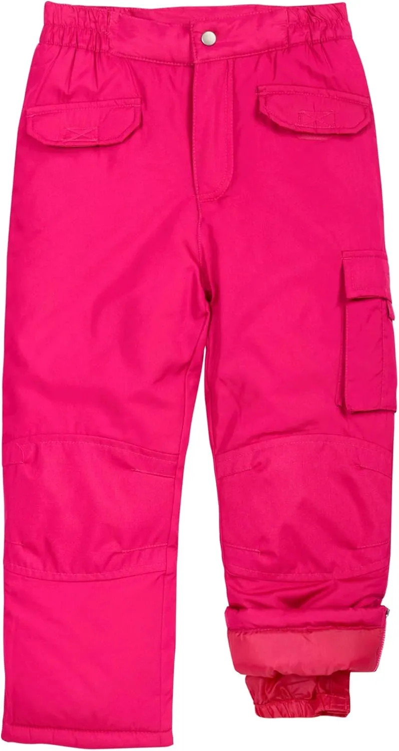 Cherokee Kids' Snow Pants - Boys and Girls Insulated Heavyweight Water-Resistant Ski Pants (4-18)