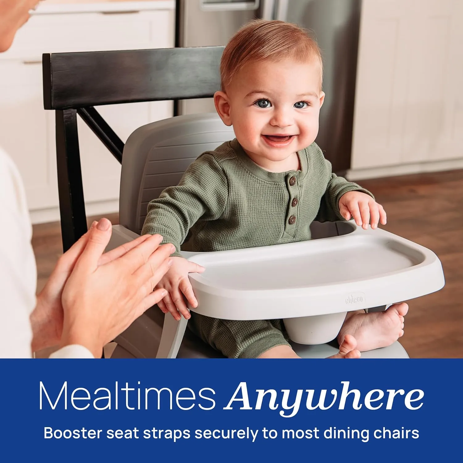Chicco Bento™ 3-in-1 Portable Booster Seat for Table, Feeding Seat and Toddler Chair for Babies and Toddlers, for Children up to 50 lbs., Lightweight, Compact Fold | Mochi/Purple