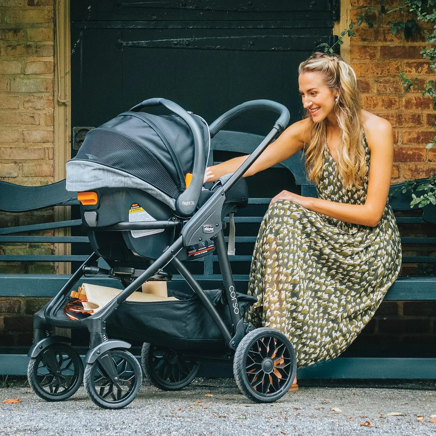 Chicco Corso Primo ClearTex Travel System - Aspen | Black