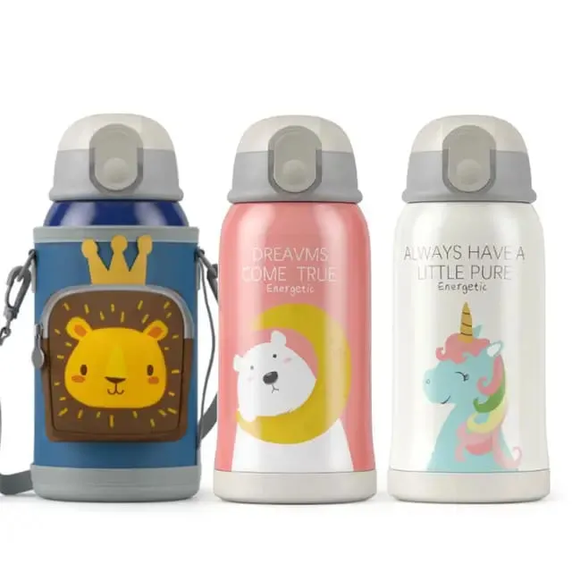 Children's Cup Dual Mouth Water Bottle - Leakproof, BPA-Free & Easy to Clean