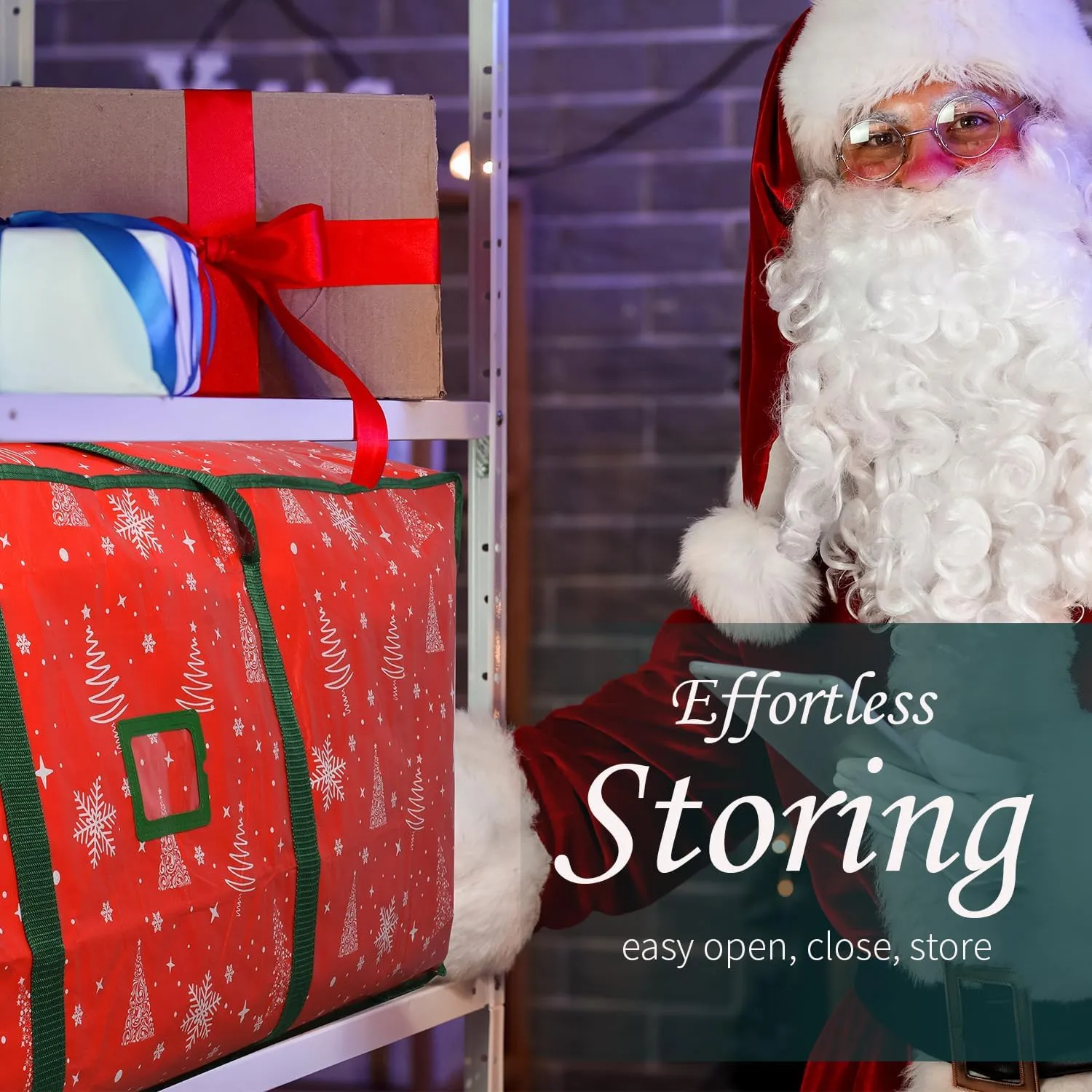 Christmas Tree Storage Bag – Christmas Tree Bag Fits Up to 264L (7.5FT) Tall Artificial Christmas Tree, Waterproof with Durable Handles & Zipper – Xmas Tree Storage Bag