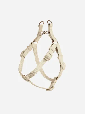 City Vegan Leather & Nylon Dog Harness | Ivory