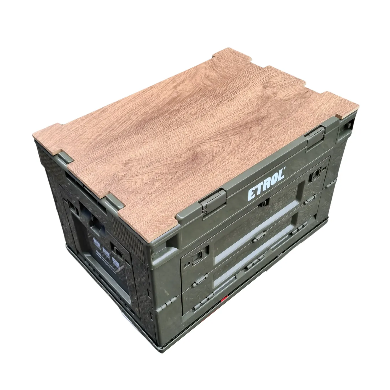 [CLEARANCE] Etrol Turtle Folding Box Olive Green 50L