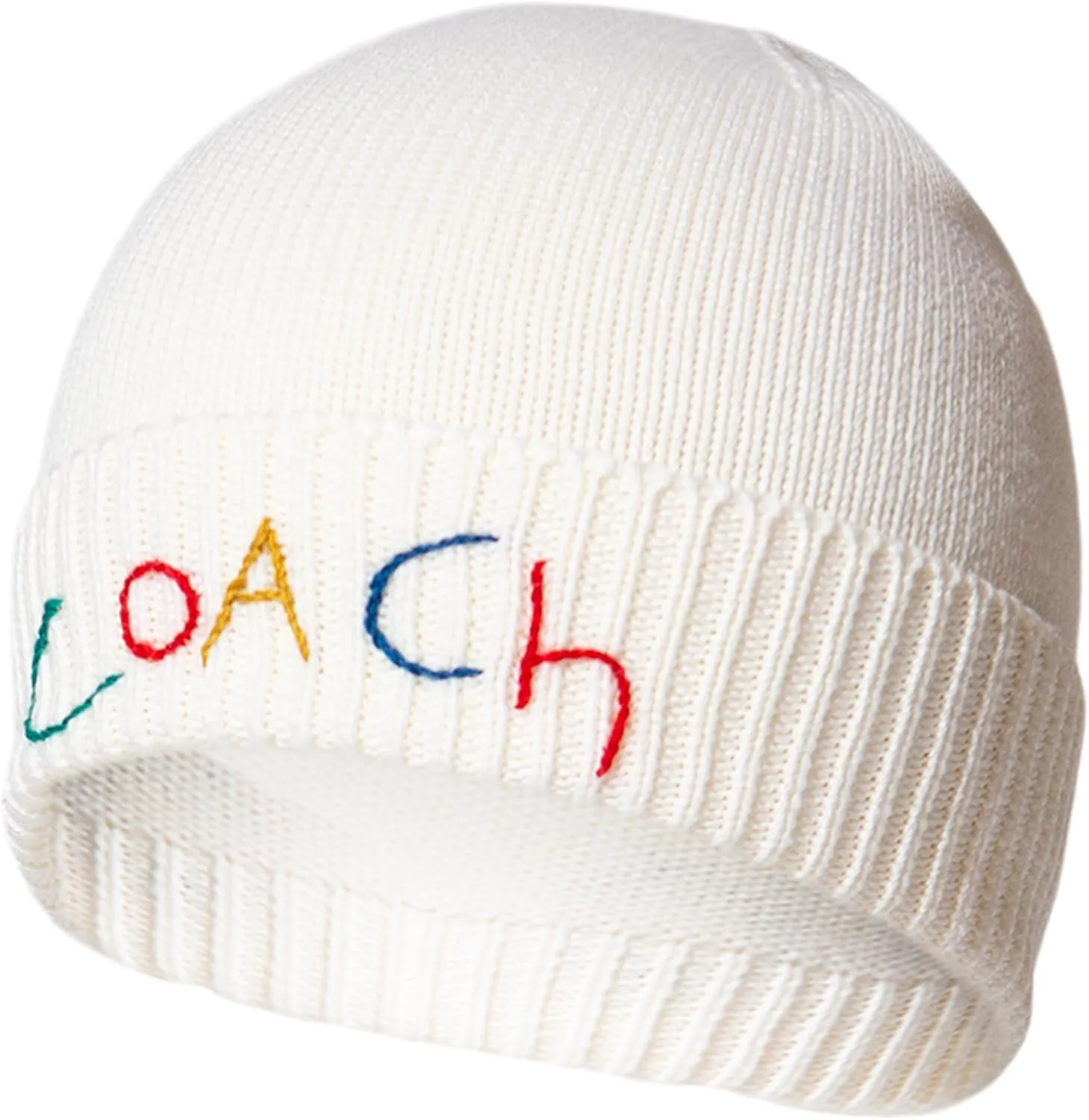 Coach Women's Embroidered Beanie with Gift Box
