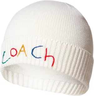 Coach Women's Embroidered Beanie with Gift Box