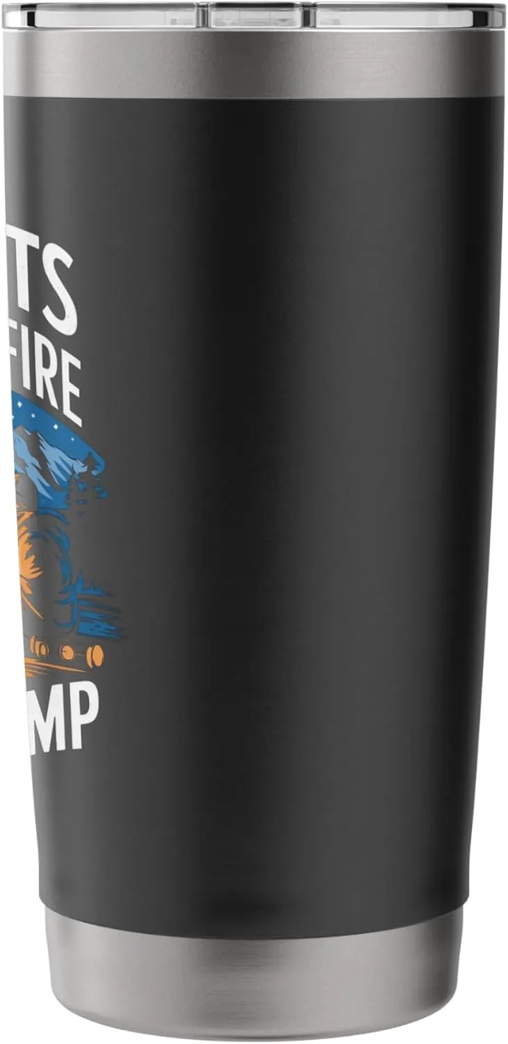 Cold Nights Warm Campfire Perfect Alpine Camp Alpine Camping Stainless Steel Insulated Tumbler