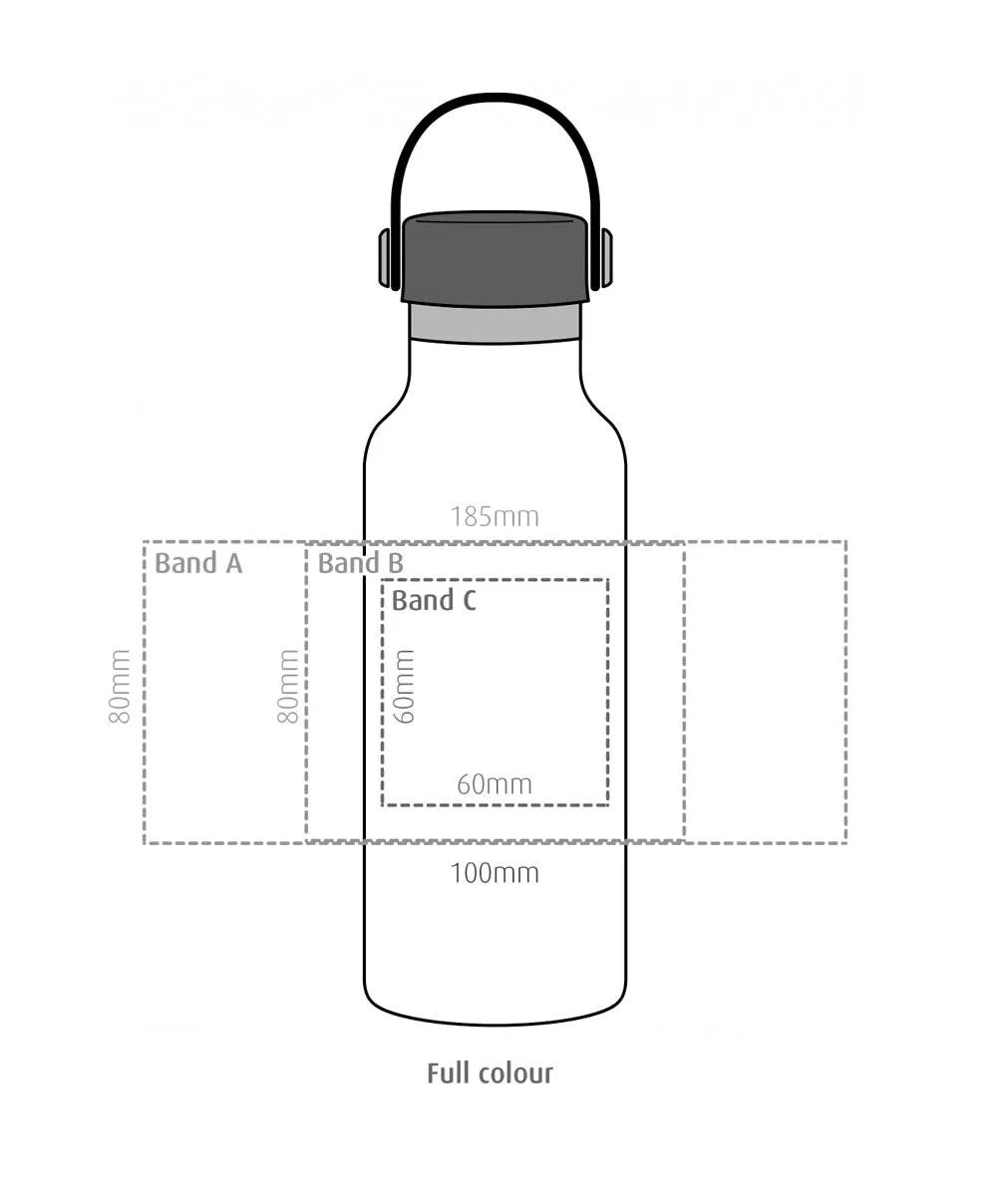 Congo Elegant, double-walled, stainless steel bottle - 500ml
