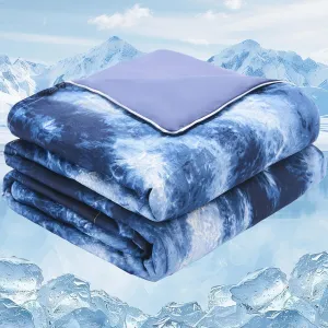 Cooling Comforter Queen Size, Summer Cooling Blankets for Hot Sleepers and Night Sweats, Lightweight Breathable Cooling Comforter Bedding for Sofa, Bed, Camping, Office