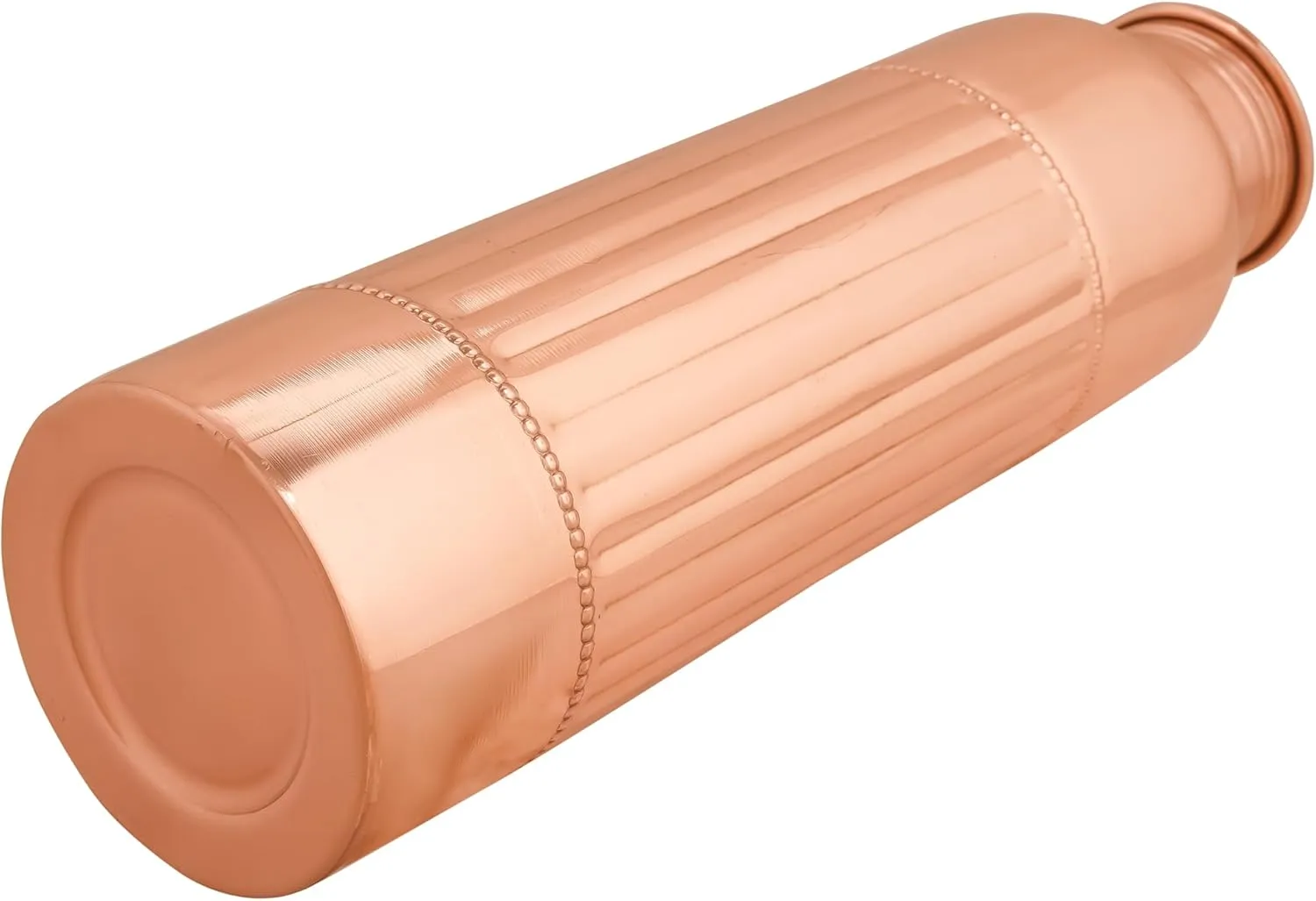 Copper Water Bottle For Drinking More Water Copper Bottles 1000 ml Alkaline Vessel With Carrying Bag For Sports, Yoga, Gym,Office,Hiking (Pack of 2, Natural Lining Bottle)