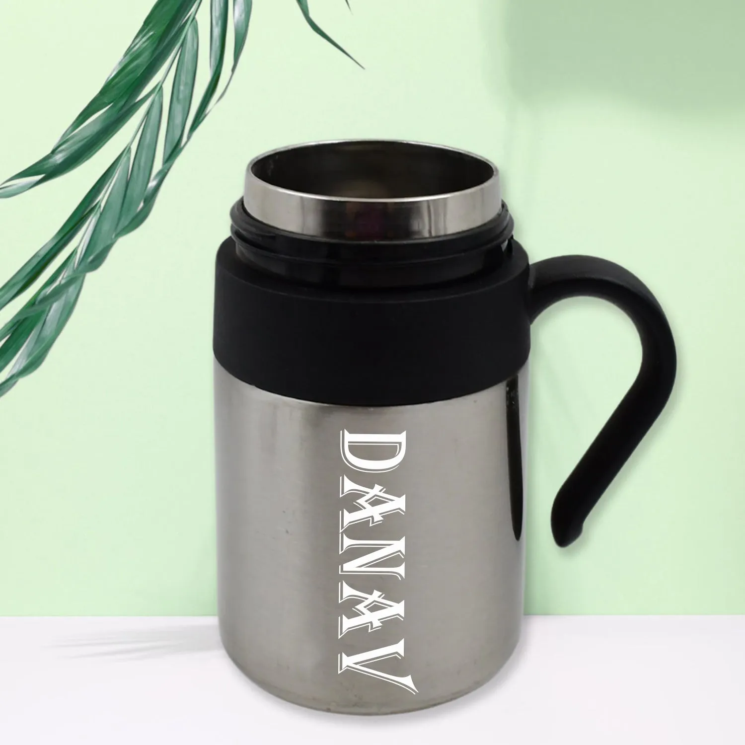 Customize Stainless Steel Mug / Bottle Vacuum Insulated Cup With Handle & Small Cup (420 ML)