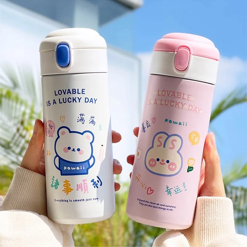 Cute Kawaii Bear Thermos 380ml
