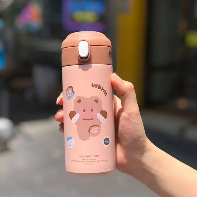Cute Kawaii Bear Thermos 380ml