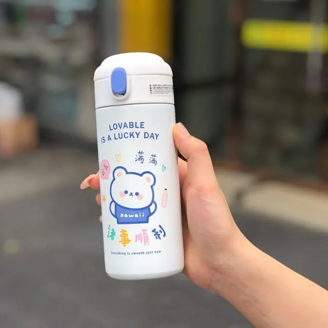 Cute Kawaii Bear Thermos 380ml
