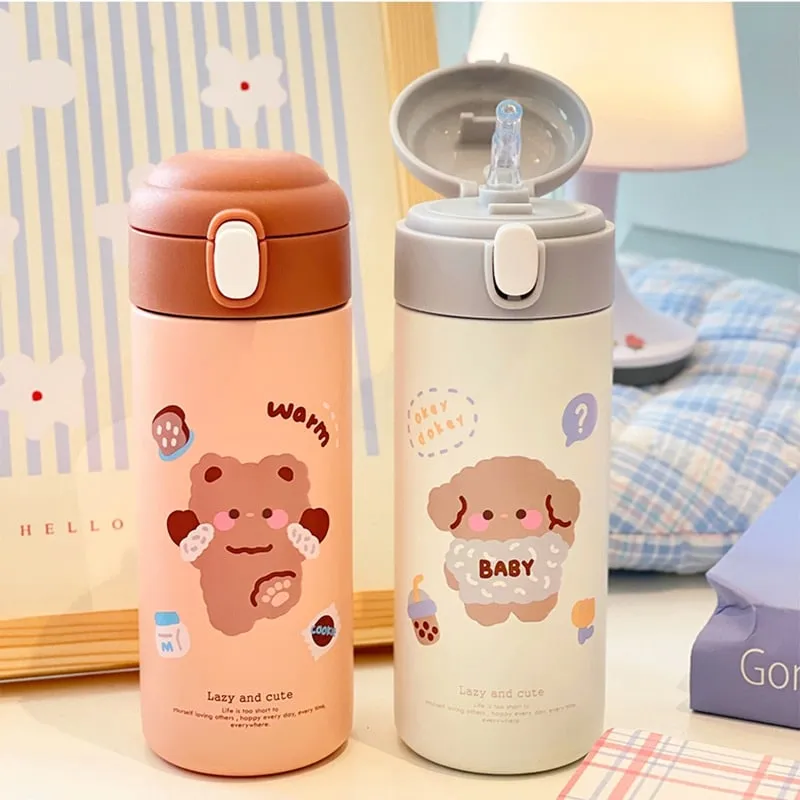 Cute Kawaii Bear Thermos 380ml