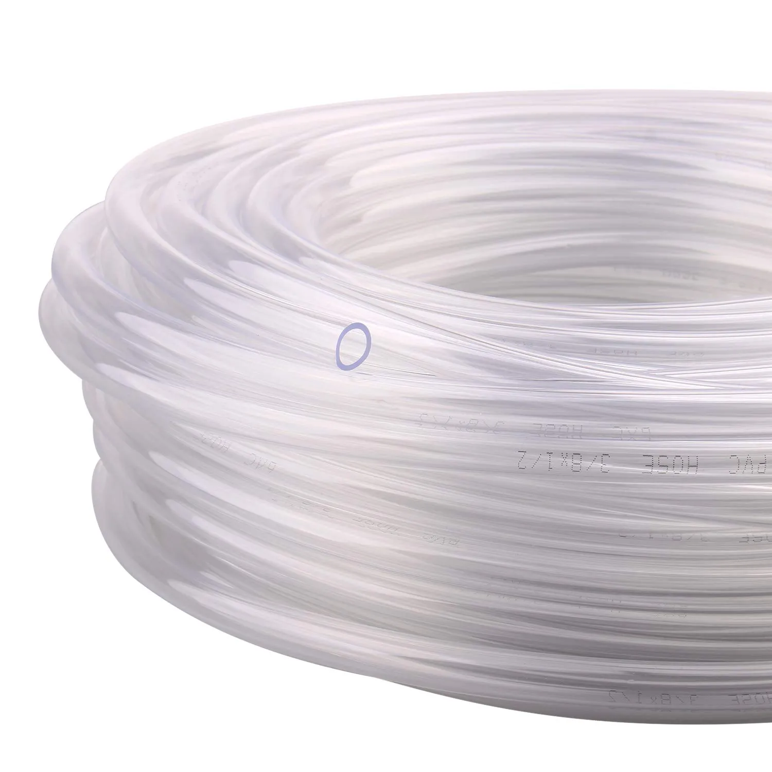DERNORD PVC Tubing 3/8"ID X 1/2"OD Flexible Clear Vinyl Hose 100 Feet for Food Grade