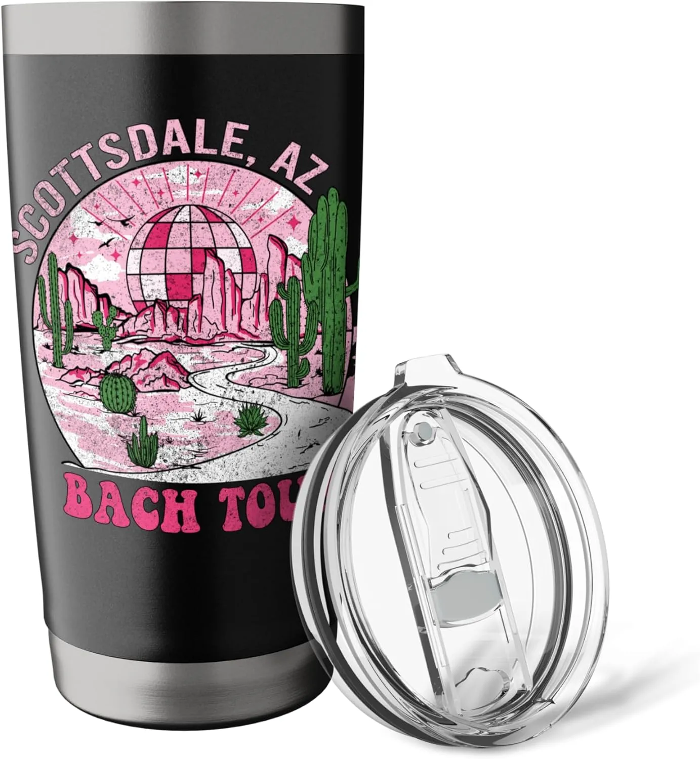 Desert Disco Scottsdale Bachelorette Party Western Bach Tour Stainless Steel Insulated Tumbler