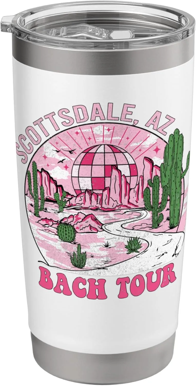 Desert Disco Scottsdale Bachelorette Party Western Bach Tour Stainless Steel Insulated Tumbler