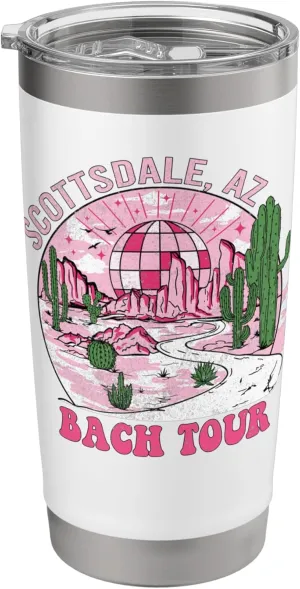 Desert Disco Scottsdale Bachelorette Party Western Bach Tour Stainless Steel Insulated Tumbler