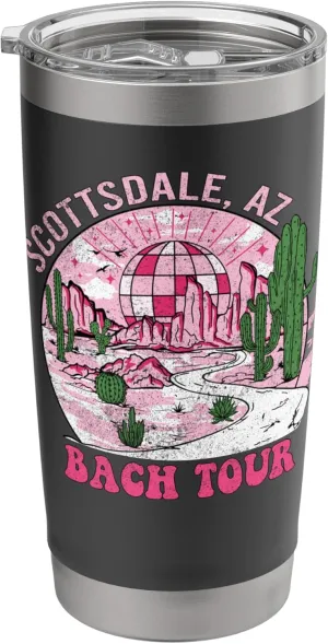 Desert Disco Scottsdale Bachelorette Party Western Bach Tour Stainless Steel Insulated Tumbler