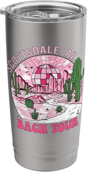 Desert Disco Scottsdale Bachelorette Party Western Bach Tour Stainless Steel Insulated Tumbler