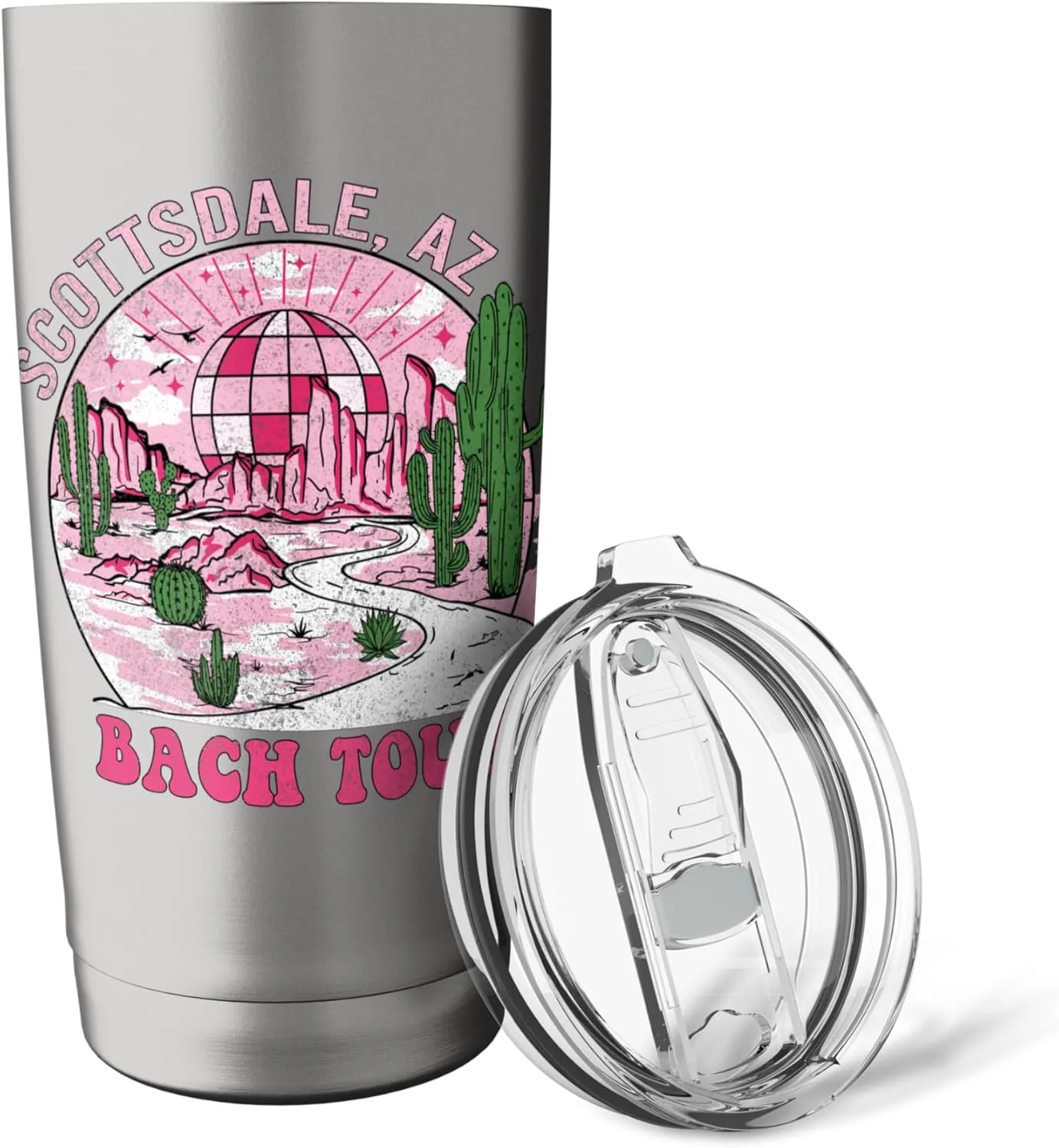 Desert Disco Scottsdale Bachelorette Party Western Bach Tour Stainless Steel Insulated Tumbler