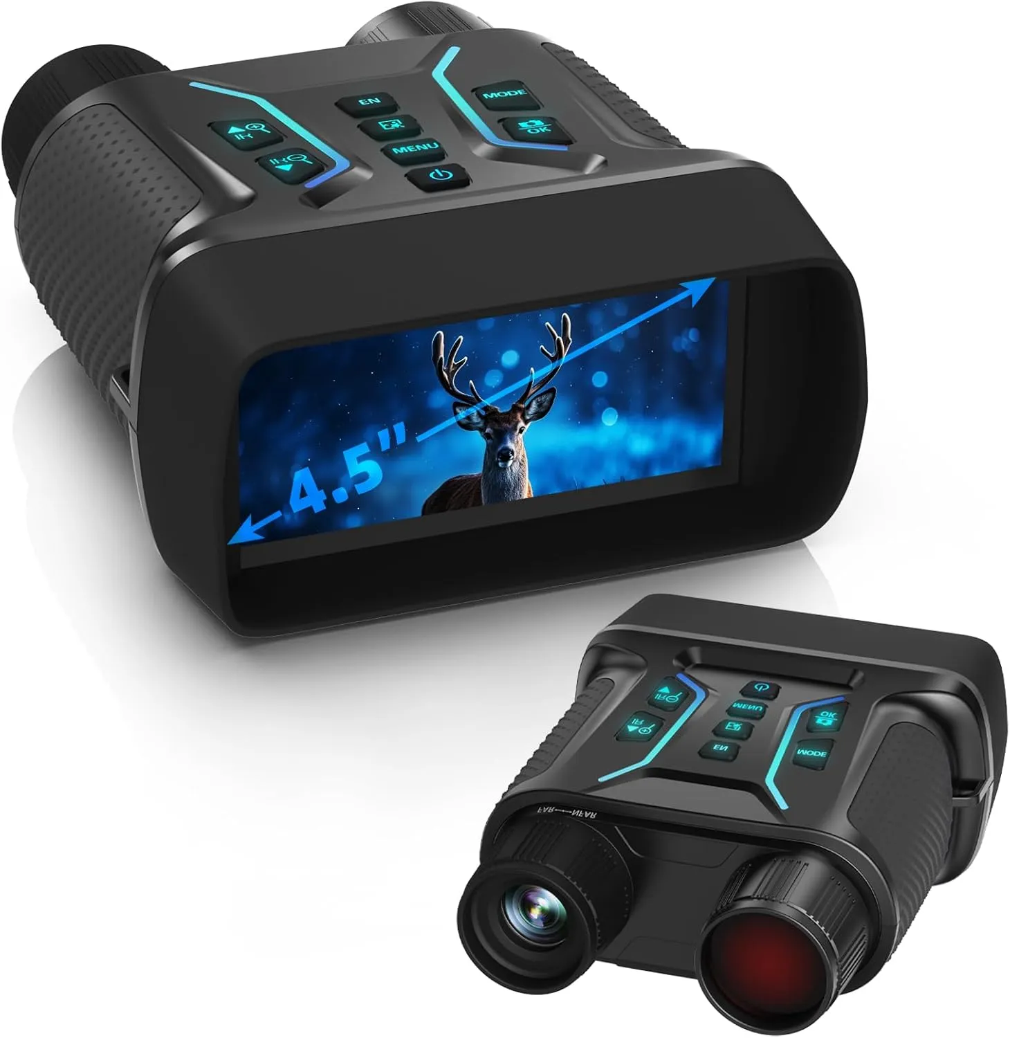 Digital 4k Infrared Night Vision Goggles for Adults, Night Vision Binoculars for Hunting, NVG nightvision Googles, 4.5" Large Screen, Perfect for Outdoor Camping and Wildlife Observation