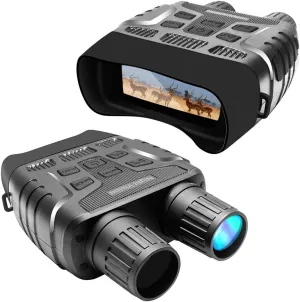 Digital Infrared Night Vision Binoculars Scope for 100% Darkness with 2.31" TFT LCD and 300m View Range Record HD Image & 720p Video with 32G TF Card for Hunting and Wildlife Monitoring