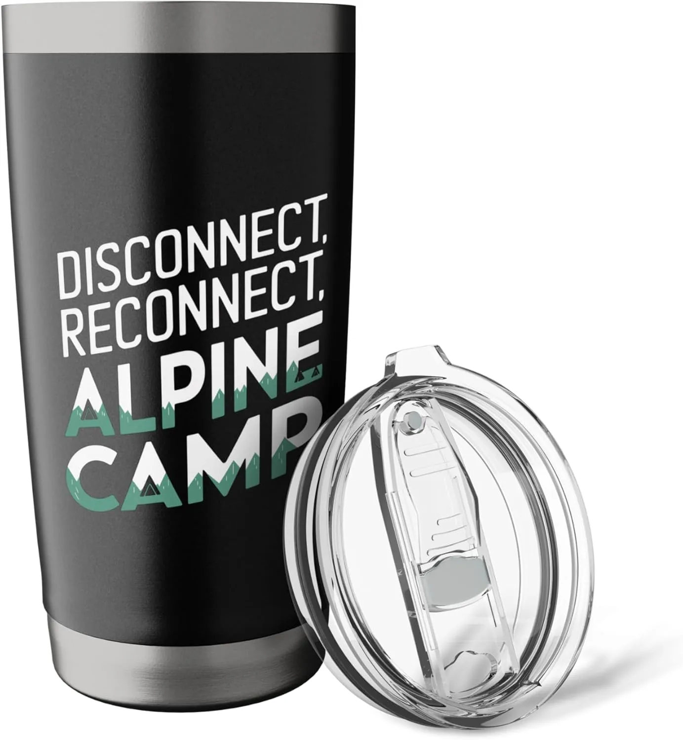 Disconnect Reconnect and Alpine Camp Alpine Camping Stainless Steel Insulated Tumbler