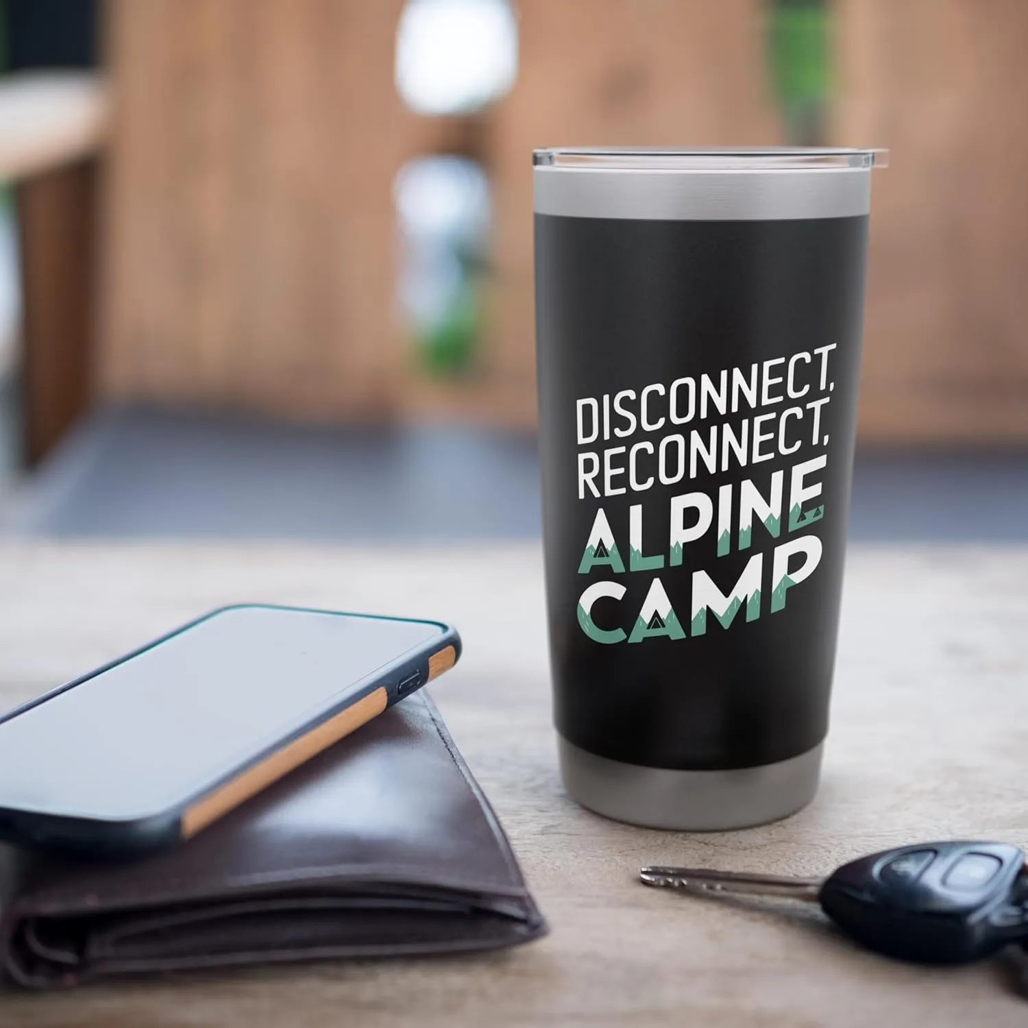 Disconnect Reconnect and Alpine Camp Alpine Camping Stainless Steel Insulated Tumbler