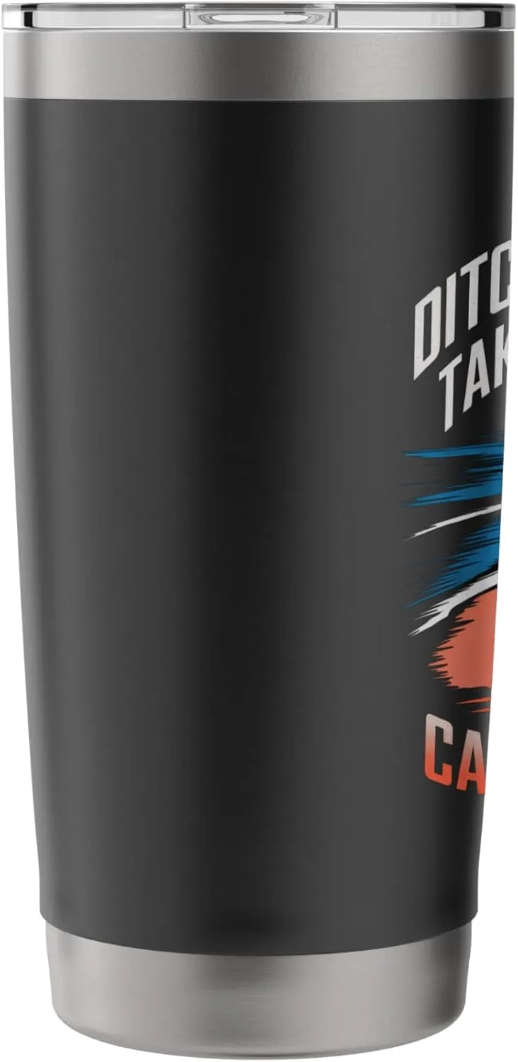 Ditch the Beach Take the Peaks Alpine Camping Stainless Steel Insulated Tumbler