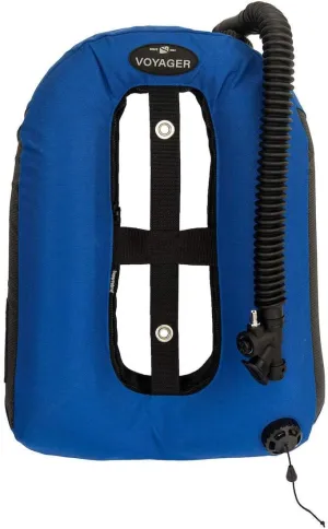 Dive Rite Voyager Wing 16" Inflator with Elbow Blue